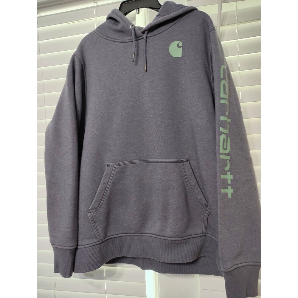 Carhartt Women's 2XL Blue Clarksburg Pullover Hoodie 2xLarge hooded Relaxed Fit